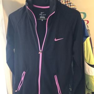 Women’s black/pink light jacket zip pockets small
